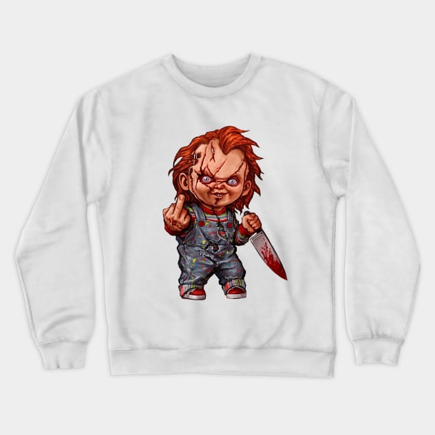 The Killer Doll Crewneck Sweatshirt by Samhain1992